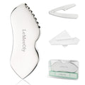 LeMeeOly Stainless Steel Gua Sha Facial Tools Metal GuaSha Tool for Face Neck Detailer Gua Sha Lymphatic Drainage Face Massage Tool Gift for Women