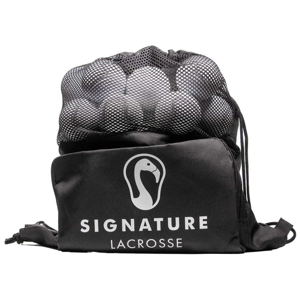 Signature Lacrosse Ball Set - Packs of 2 4 8 12 and 100 - No Chemical Smell Massage Balls Myofascial Release Tools Back Roller Muscle Knot Remover
