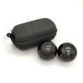 Z QINGZHENG Manual Massage Balls 1.57Inch Solid Steel Baoding Boiled Black Fitness Massage Handball for Health and Exercise 2pcs
