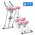 Merach Dual Track Ab Trainer with LCD Monitor, 440Lbs Weight Capacity, Foldable for Easy Storage, Ergonomic Supportive Design, Tones Waist Abs Arms Legs Hips, Ideal for Home Gym Beginners & Daily Fitness Enthusiasts Summervibes