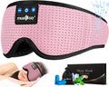 MUSICOZY Sleep Headphones Bluetooth Sleep Eye Mask for Sleeping Headband Wireless Headphones Sleeping Masks Headphones Sleep Earbuds for Side Sleepers Men Women with Speakers Cool Tech Gadgets