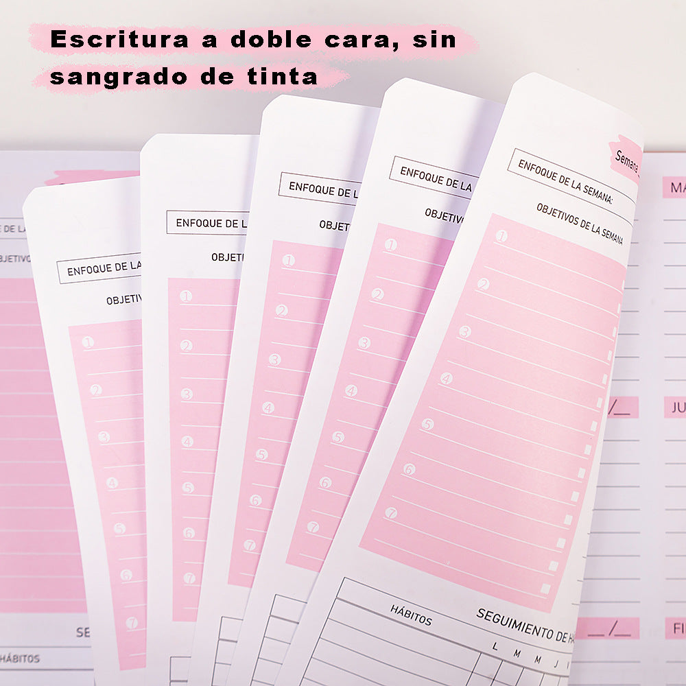 A5 Coil Notebook for Goal and Habit Planning