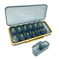 7-Day Pill case 2 Times a Day Pill Organizer 2 Times a DayAm Pm Daily Pill Case Travel Pill OrganizerLarge Capacity Pill Organizer for Medicine Vitamin Fish14 Cells 2 Times a Day Pill Organizer